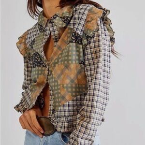 Free People Patchwork Top